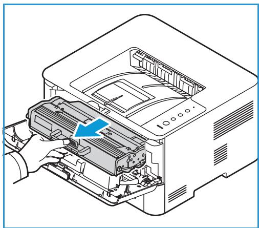 XEROX B210V - Dégagement des bourges papier à l'intérieur de l'imprimante - 1