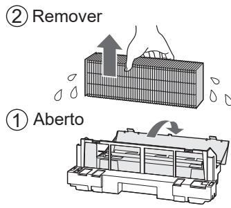 SHARP UA-HG30E-B - Retire o filtro de humidificação do tabuleiro. - 3