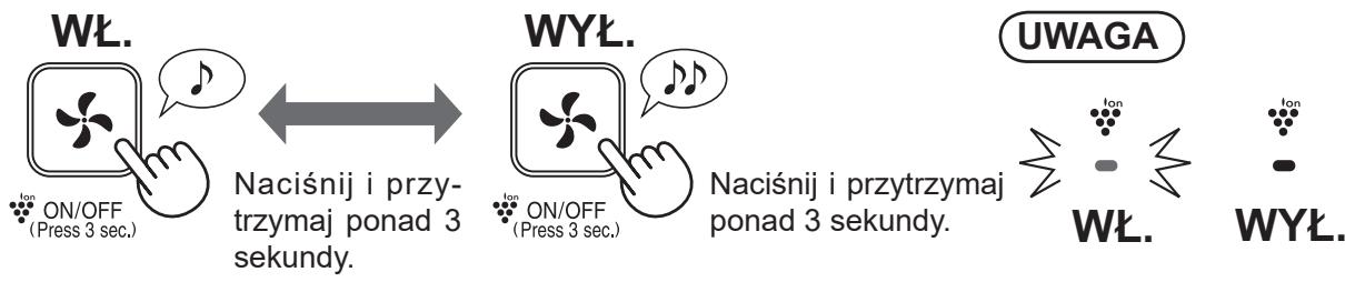 SHARP UA-HG30E-B - Włączenie/wyłączenie trybu PLASMACLUSTER ION - 1