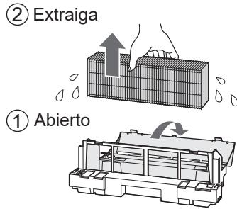 SHARP UA-HG30E-B - Extraiga el filtro de humidificación de la bandeja. - 3