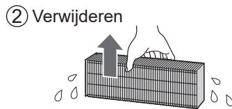 SHARP UA-HG30E-B - Verwijder de luchtbevochtigingsfilter uit de bak. - 3