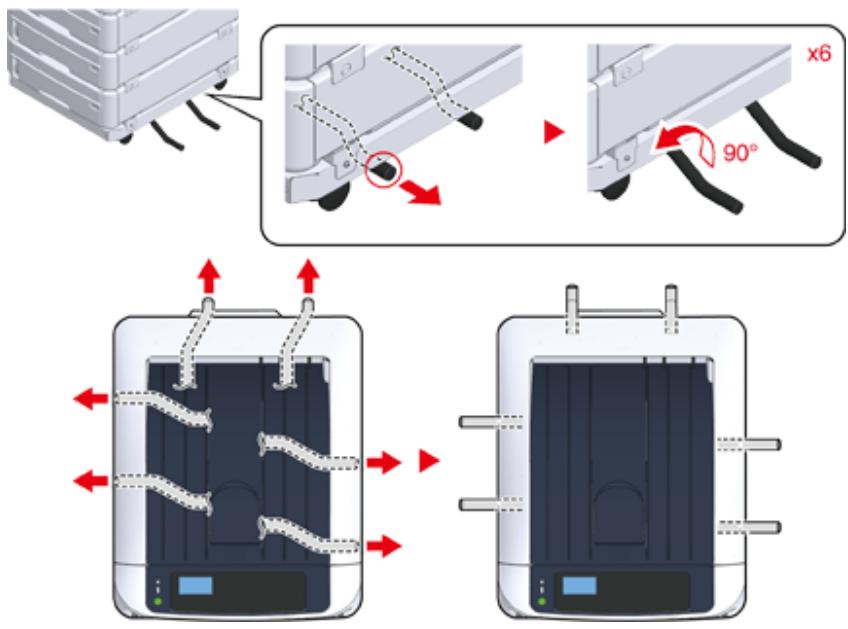OKI ES8434DN - Comment utiliser l'outil de protection contre le basculement - 1