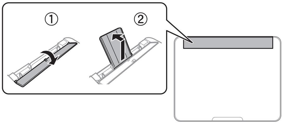 EPSON ECOTANK ET-2856 - Chargement des enveloppes dans le chargeur d'alimentation papier à l'arrière - 1