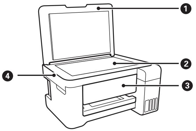 EPSON ECOTANK ET-2856 - Nom et fonction des pièces - 2