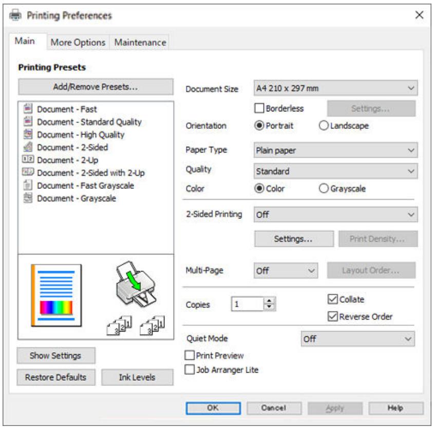 EPSON ECOTANK ET-2856 - Remarque: - 1