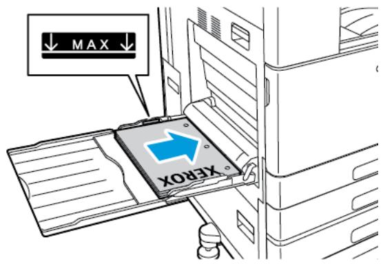 XEROX C8000V - Chargement du papier dans le département manuel - 6