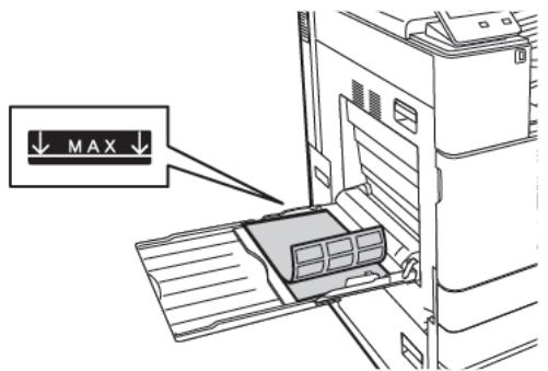 XEROX C8000V - Chargement des étiquettes dans le département manuel - 2