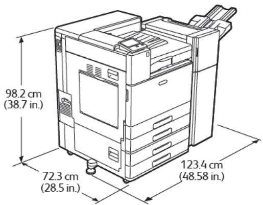 XEROX C8000V - Modèle de base avec module à 2 magasins et module de finition Office - 1