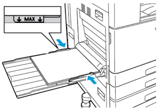 XEROX C8000V - Chargement des étiquettes dans le département manuel - 5