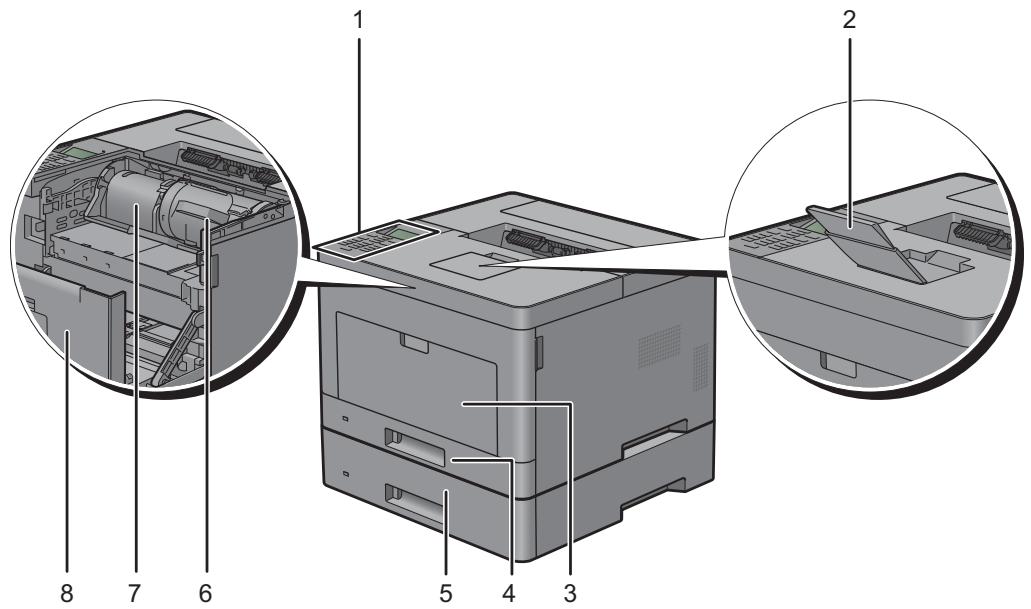 DELL S2810DN - Vues avant et arrêté - 1