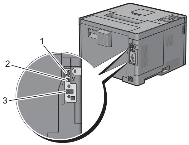 DELL S2810DN - Connexion de votre imprimante - 1
