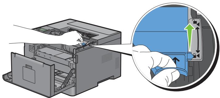 DELL S2810DN - Retrait de la cartouche de toner - 2