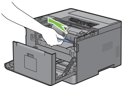 DELL S2810DN - Retrait d'une cartouche à tambour - 2