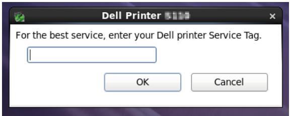 DELL S2810DN - Fenêtre service tag - 1