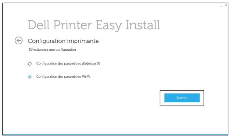 DELL S2810DN - Reconfiguration des paramètres sans fil à l'aide de dell printer easy install - 1