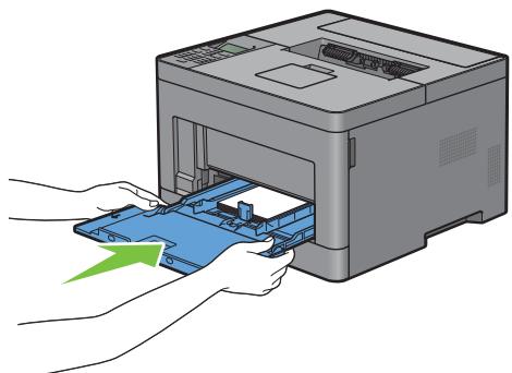 DELL S2810DN - Chargement de petits supports d'impression dans le MPF - 7