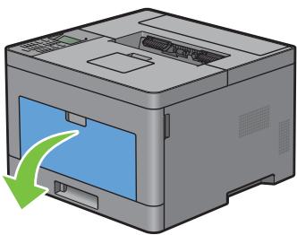DELL S2810DN - Chargement du support d'impression dans le MPF - 1