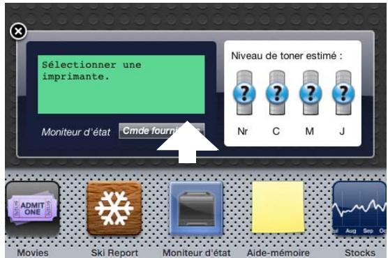 DELL S2810DN - Ouverture du widget moniteur d'état - 4