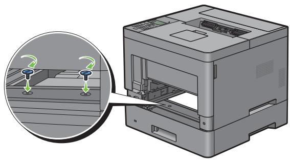 DELL S2810DN - Installation du chargeur 550 feuilles en option - 6