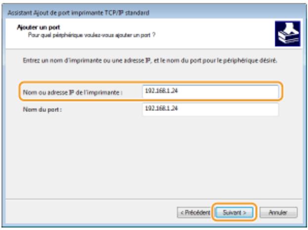 CANON LBP113W - Ajout d'un port TCP/IP standard - 1