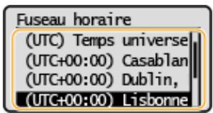 CANON LBP113W - Sélection du fuseau horaire - 1
