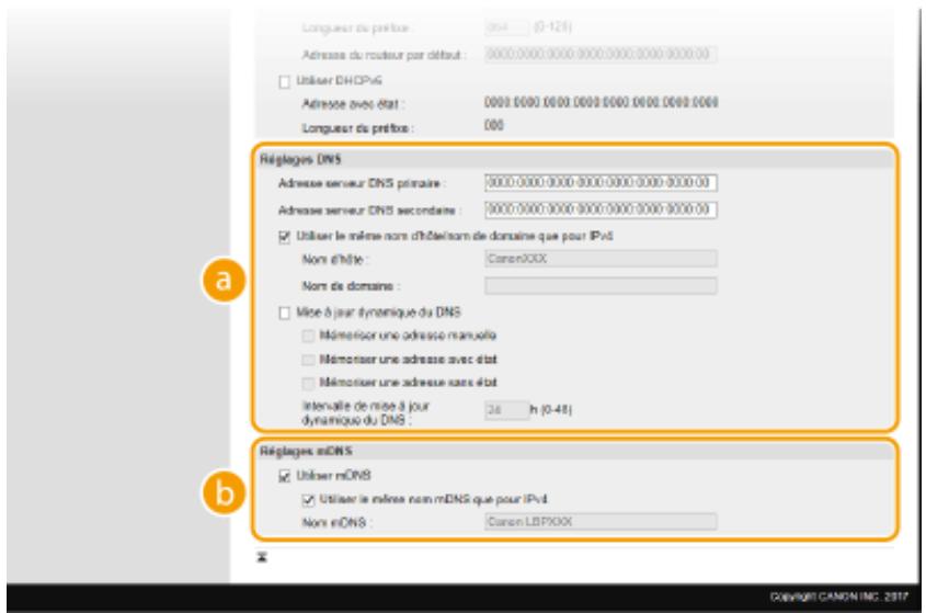 CANON LBP113W - ■Configuration des réglages DNS IPv6 - 1