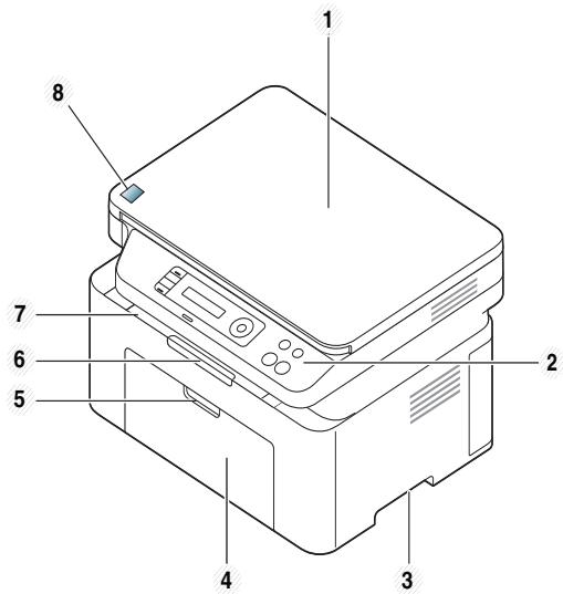 SAMSUNG SL-M2078W S - Vue avant - 2