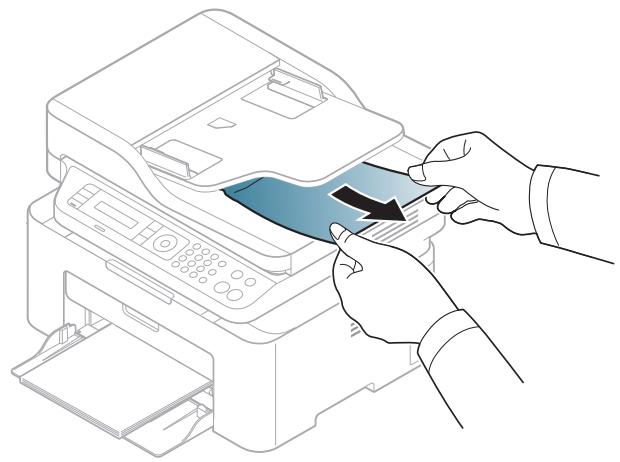 SAMSUNG SL-M2078W S - Bourrage du papier d'origine dans la zone de sortie du scanner - 2