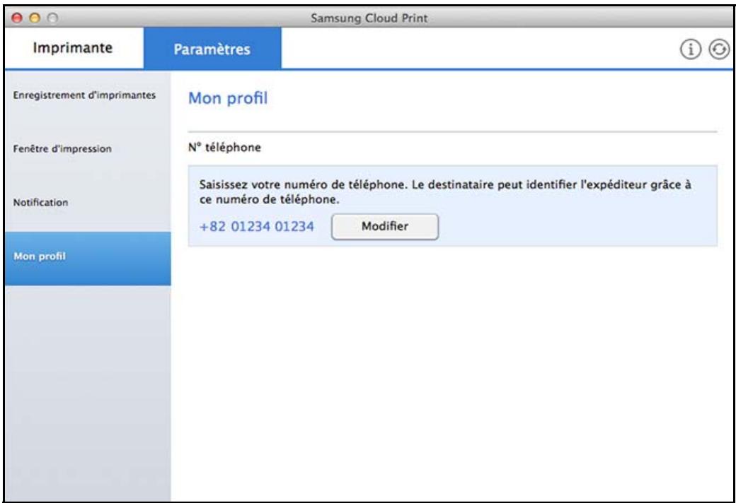 SAMSUNG PROXPRESS M4583FX - Mon profil - 1