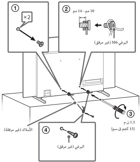 SONY BRAVIA XR-55A80J  -  BRAVIA XR-65A80J -  XR-77A80J - استخدام التلفزيون كجزء من نظام الصوت - 4