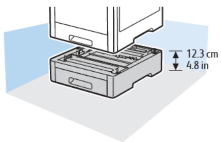 XEROX C500V - Espace de dégagement requis - 2