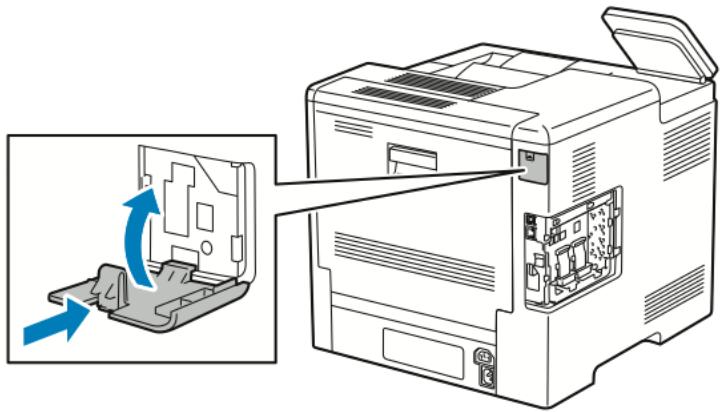 XEROX C500V - Retrait de l'adaptateur réseau sans fil - 6