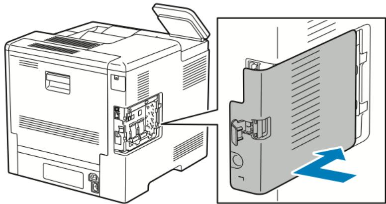 XEROX C500V - Retrait de l'adaptateur réseau sans fil - 7