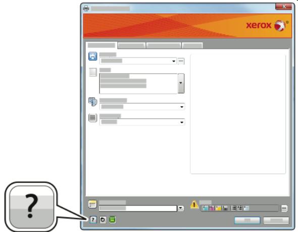 XEROX C500V - Aide du pilote d'imprimante - 1