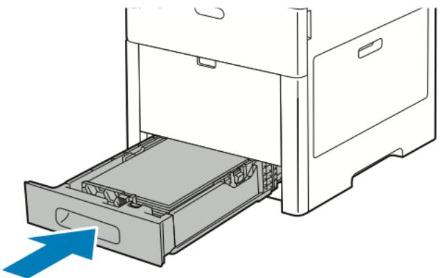 XEROX C500V - Configuration de la longueur du papier pour les magasins 1 à 5 - 4
