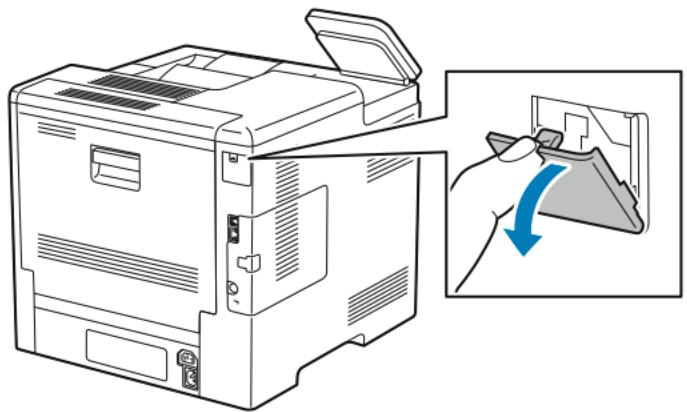 XEROX C500V - Installez l'adaptateur réseau sans fil. - 2