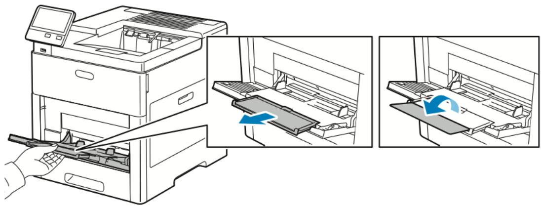 XEROX C500V - Chargement des étiquettes dans le département manuel - 2