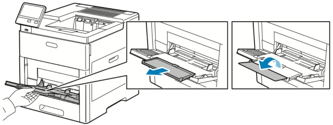 XEROX C500V - Chargement d'enveloppés dans le départ manuel - 2