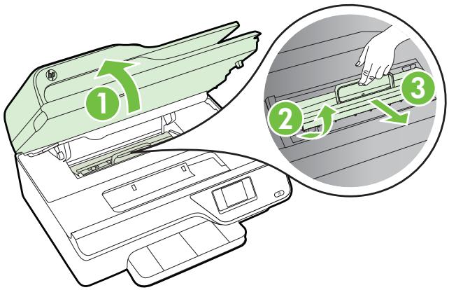 HP OFFICEJET 46232 - Pour éliminer un bourrage à l'intérieur de l'imprimante - 1