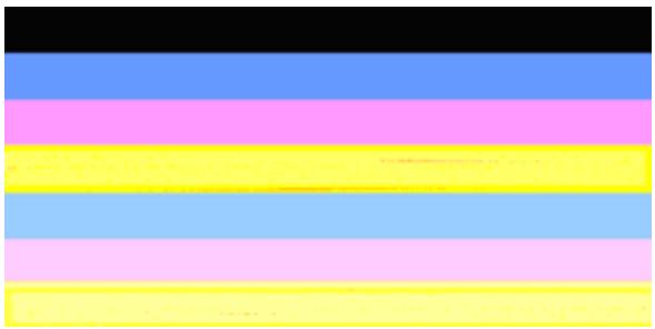 HP OFFICEJET 46232 - Non-uniformité des couleurs sur l'histogramme - 1