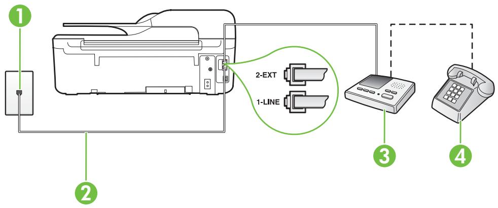 HP OFFICEJET 46232 - Vue arrière de l'imprimante - 1