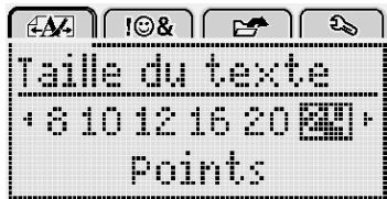 DYMO 280A - Changement de la taille de texte - 1
