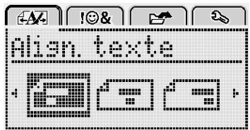 DYMO 280A - Alignement du texte - 1