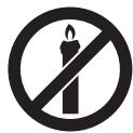 BLAUPUNKT 43U3012 - Afin d'eviter un incendie, maintenir toujours les bougies et autres flammes nues eloignees de ce produit. - 1