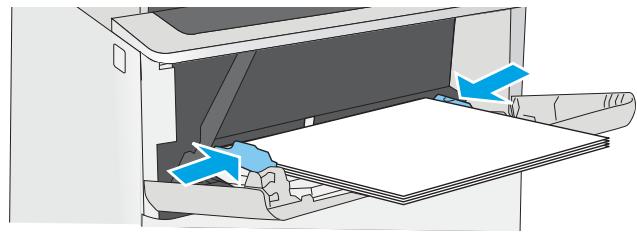 HP M507X - Chargement du papier dans le bac 1 (bac multifonction) - 6