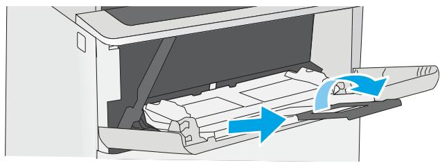 HP M507X - Chargement du papier dans le bac 1 (bac multifonction) - 4