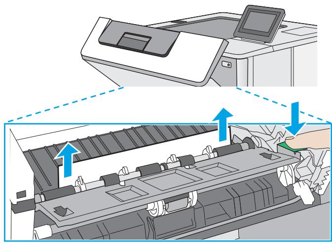 HP M507X - Elimination des bourrages papier dans la zone de la cartouche de toner - 4