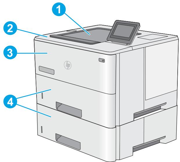 HP M507X - Emplacements des bourages papier - 1