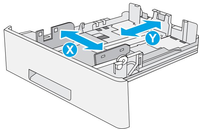 HP M507X - Chargement du papier dans le bac 2 et les bacs de 550 feuilles - 9
