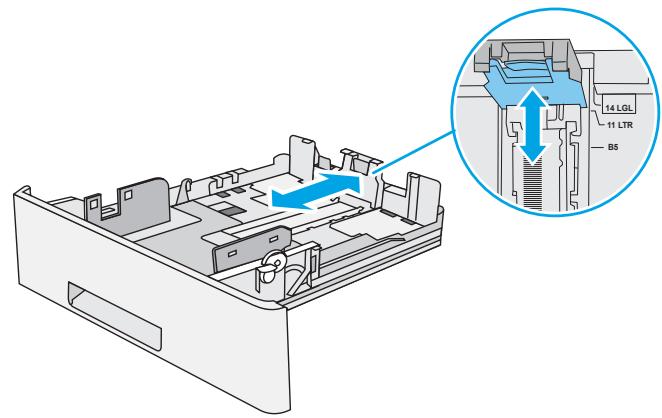 HP M507X - Elimination des bourrages papier dans le bac 2, le bac 3, le bac 4, le bac 5—13.A2, 13.A3, 13.A4, 13.A5 - 3